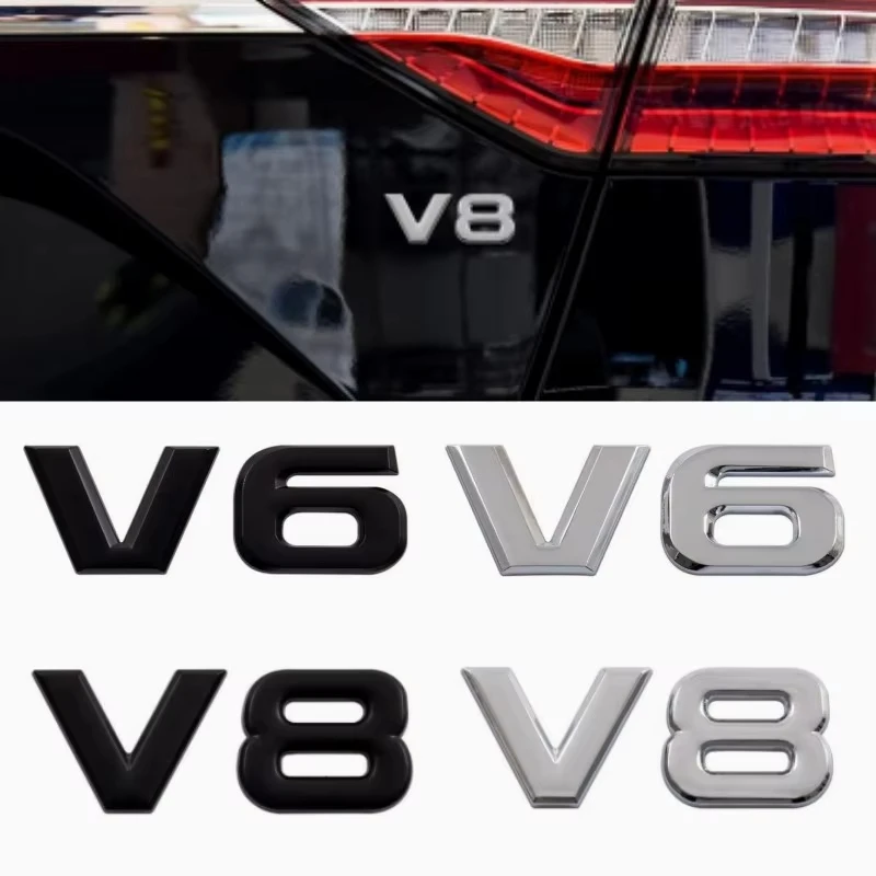 3D Metal V8 V6 Car Logo Stickers Universal Fender Emblem Exterior Scratch Protection Stickers Rear Tailgate Auto Acceesories
3D Metal V8 V6 Car Logo Stickers Universal Fender Emblem Exterior Scratch Protection Stickers Rear Tailgate Auto Acceesories
