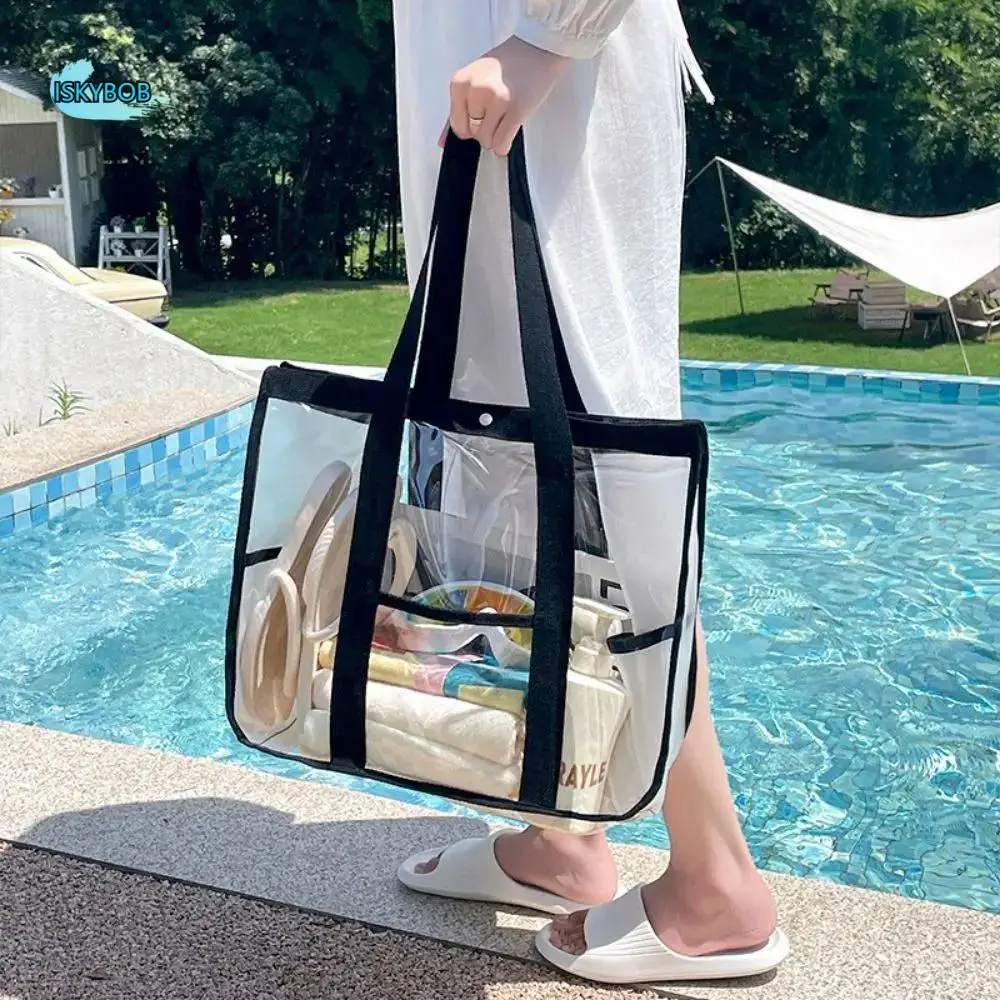 PVC Transparent Makeup Bag Waterproof Large Capacity Swimming Storage Bag Cosmetic Bag Beach Organizer Beach Handbag Training
PVC Transparent Makeup Bag Waterproof Large Capacity Swimming Storage Bag Cosmetic Bag Beach Organizer Beach Handbag Training