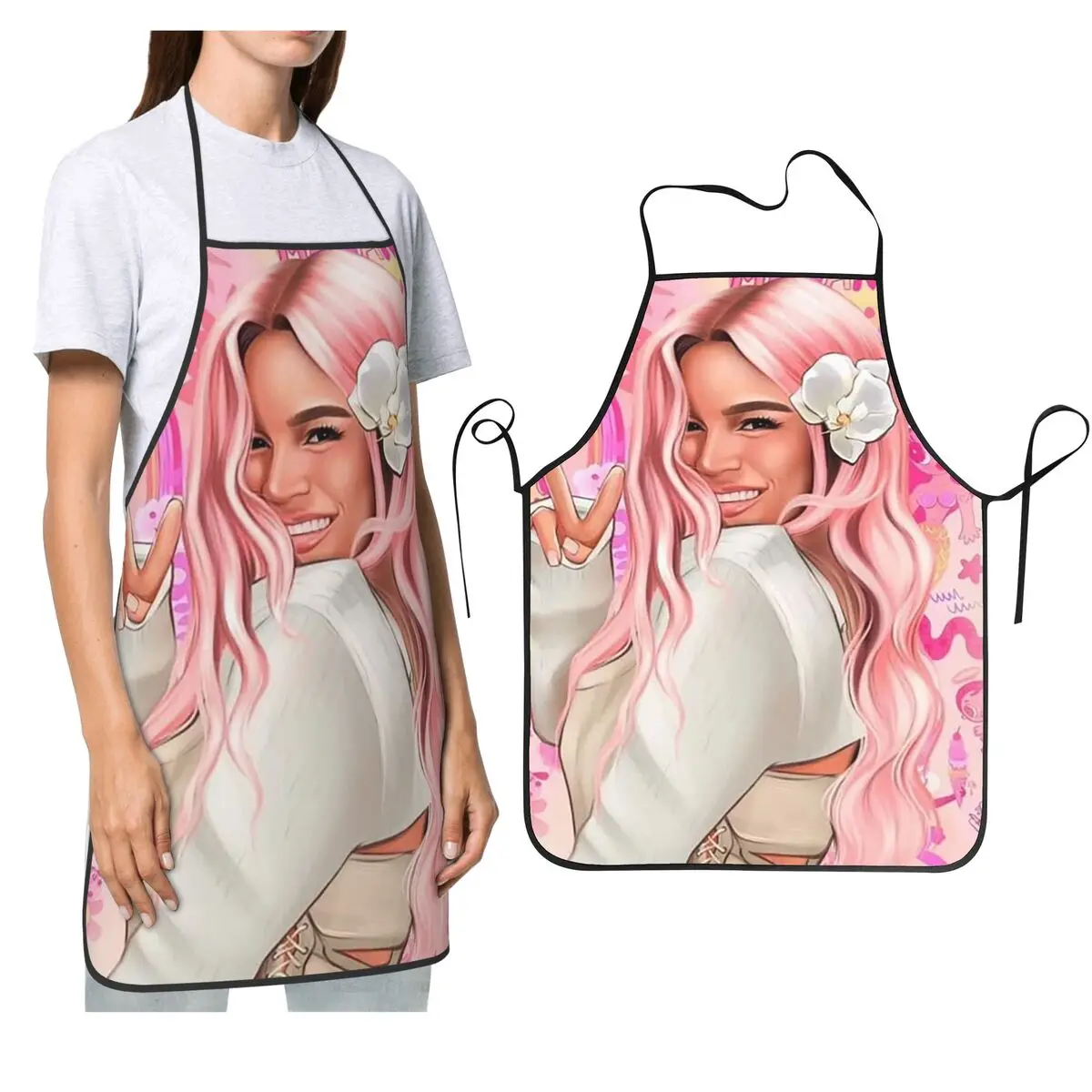 Karol G Happy Valentines Day Aprons Chef Cooking Cuisine Tablier Sleeveless Bib Kitchen Cleaning Pinafore for Women Men
Karol G Happy Valentines Day Aprons Chef Cooking Cuisine Tablier Sleeveless Bib Kitchen Cleaning Pinafore for Women Men