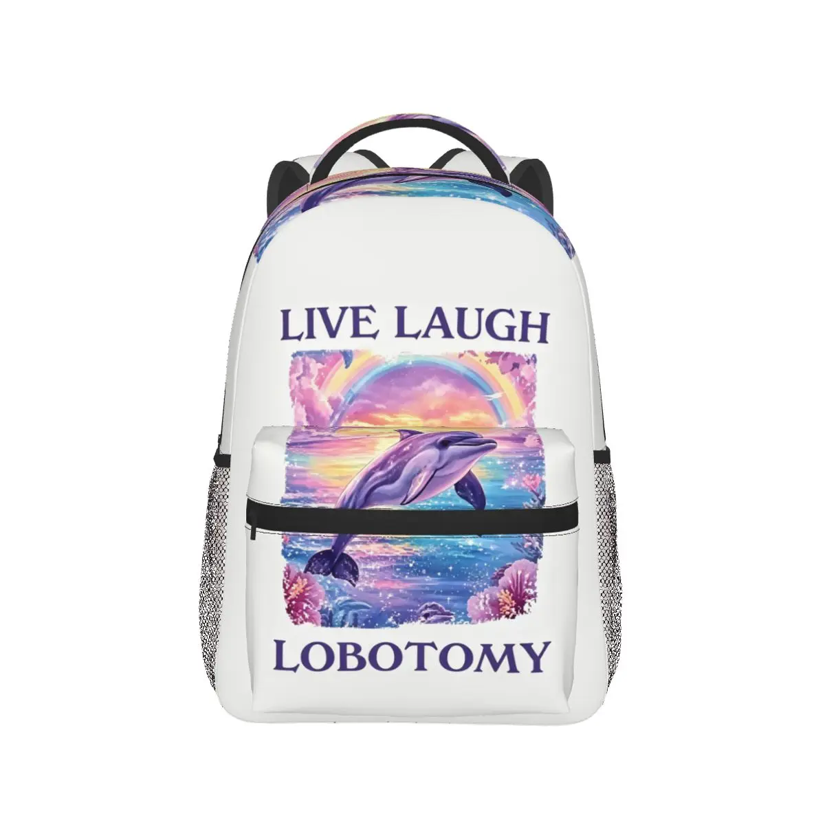 Live Laugh Lobotomy Dolphin Meme Backpack Hot Sale Daypack Boys Girls BookBag School Bag Shoulder Bags for Men Women
Live Laugh Lobotomy Dolphin Meme Backpack Hot Sale Daypack Boys Girls BookBag School Bag Shoulder Bags for Men Women