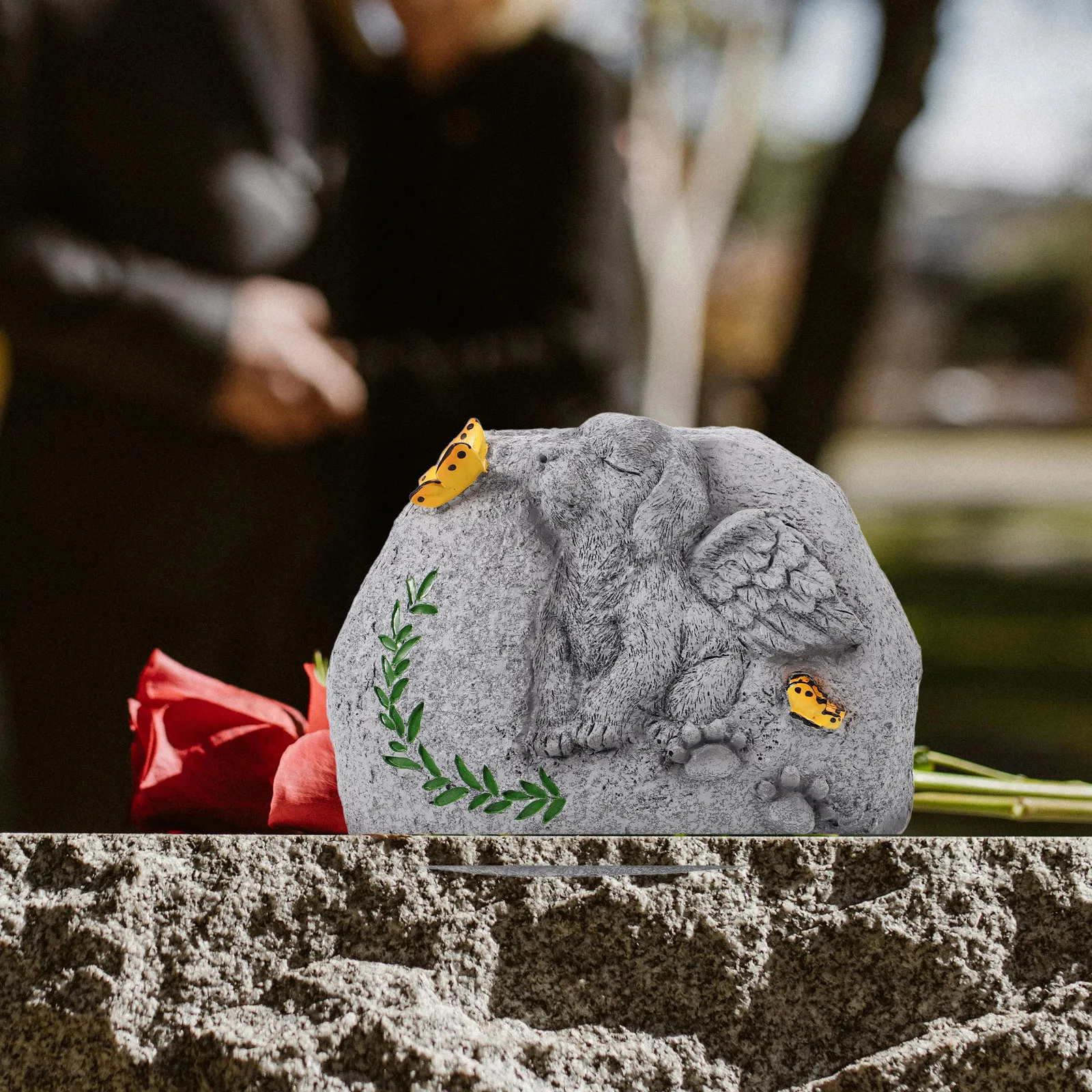 Dog Memorial Resin Garden Plant Pot Weather Resistant Pet Tombstone Dog Grave Marker Decoration Succulent Flower Pot
Dog Memorial Resin Garden Plant Pot Weather Resistant Pet Tombstone Dog Grave Marker Decoration Succulent Flower Pot