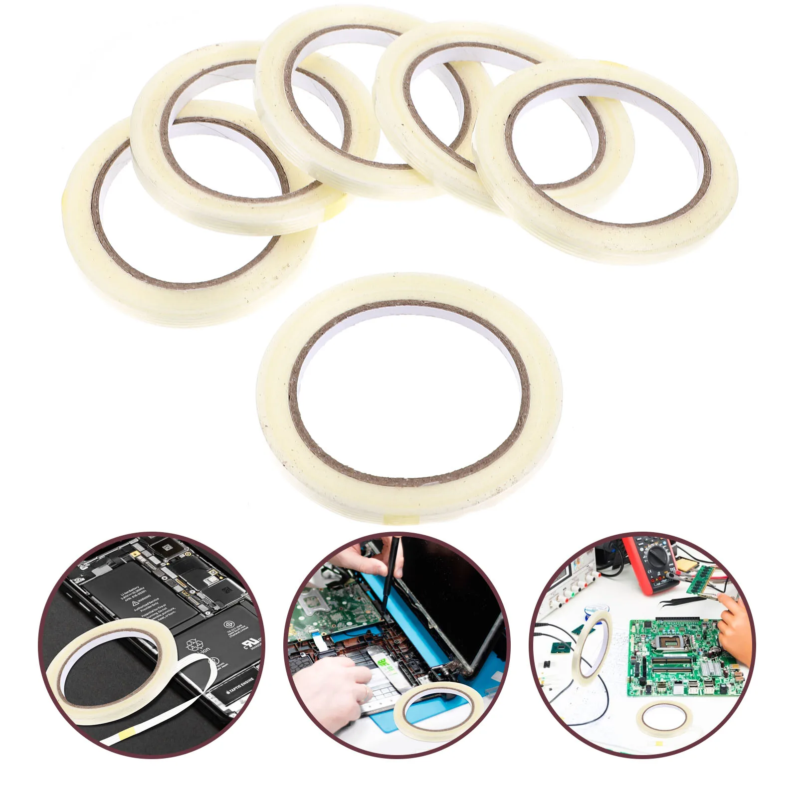 6 Rolls 25M Heavy Duty Transparent Fiberglass Tape Tear Resistant Multifunctional Construction Strapping Fixing Tapes
6 Rolls 25M Heavy Duty Transparent Fiberglass Tape Tear Resistant Multifunctional Construction Strapping Fixing Tapes