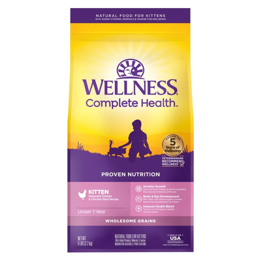 Complete Health Kitten Dry Cat Food for Indoor and Outdoor Cats, Wholesome Grains, Natural, Original Turkey, Turkey Meal and Ch
Complete Health Kitten Dry Cat Food for Indoor and Outdoor Cats, Wholesome Grains, Natural, Original Turkey, Turkey Meal and Ch