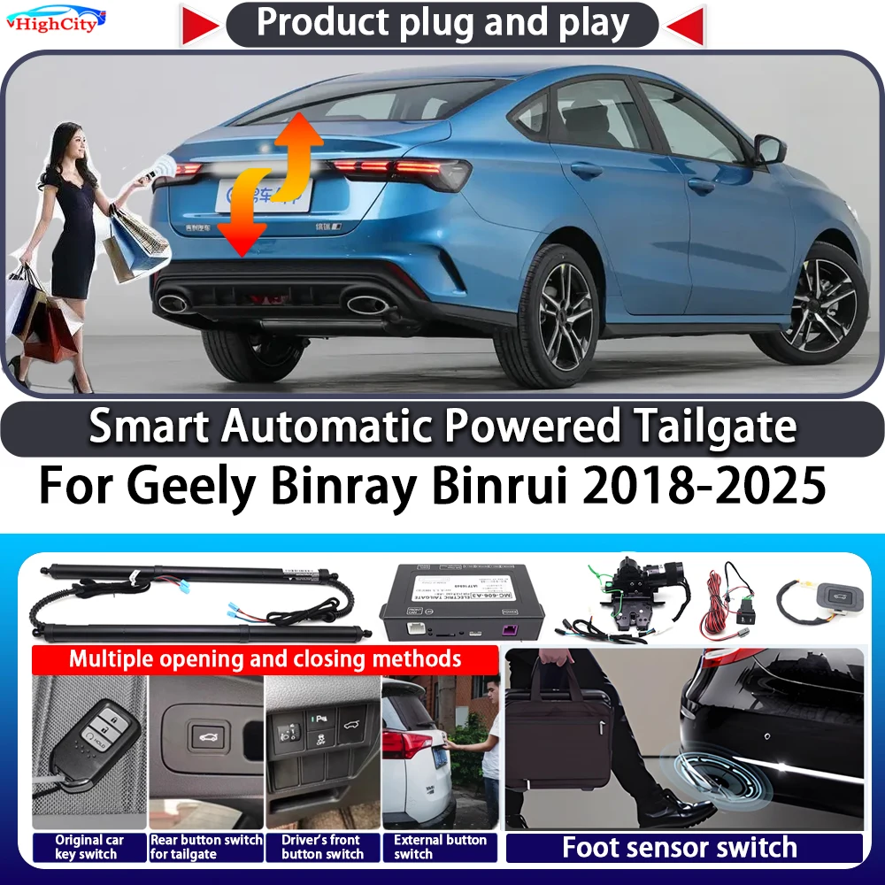 For Geely Binray Binrui 2018-2025 OEM Smart Automatic Powered Tailgate Key Control Trunk Lift Close Kit Electric Power Tailgate
For Geely Binray Binrui 2018-2025 OEM Smart Automatic Powered Tailgate Key Control Trunk Lift Close Kit Electric Power Tailgate