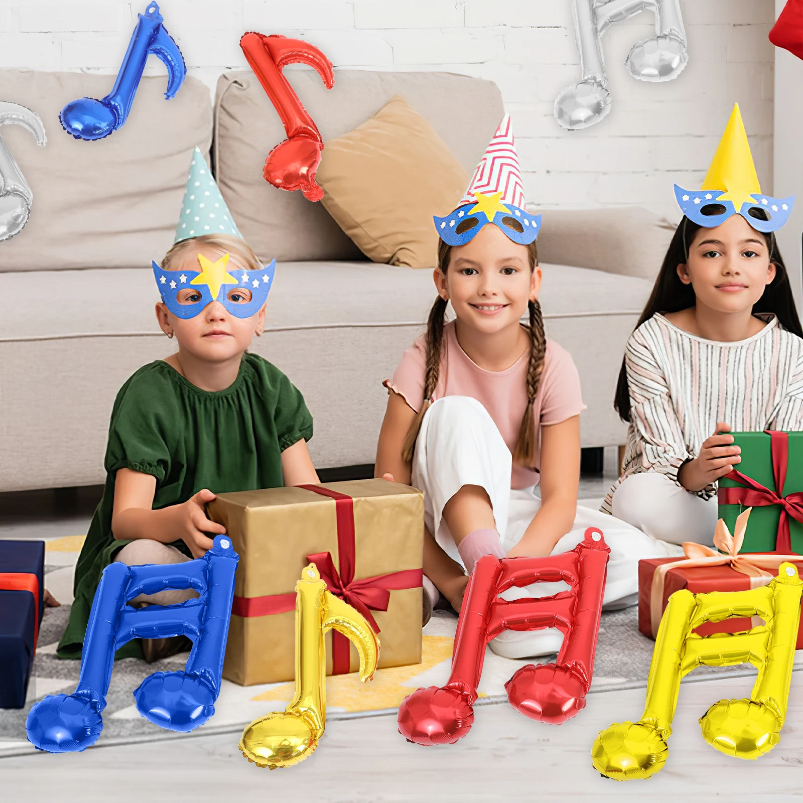 10 Pcs Music Note Balloons Aluminum Foil Birthday Decorations Party Supplies Metallic Colorful Concert Themed Accessories
10 Pcs Music Note Balloons Aluminum Foil Birthday Decorations Party Supplies Metallic Colorful Concert Themed Accessories