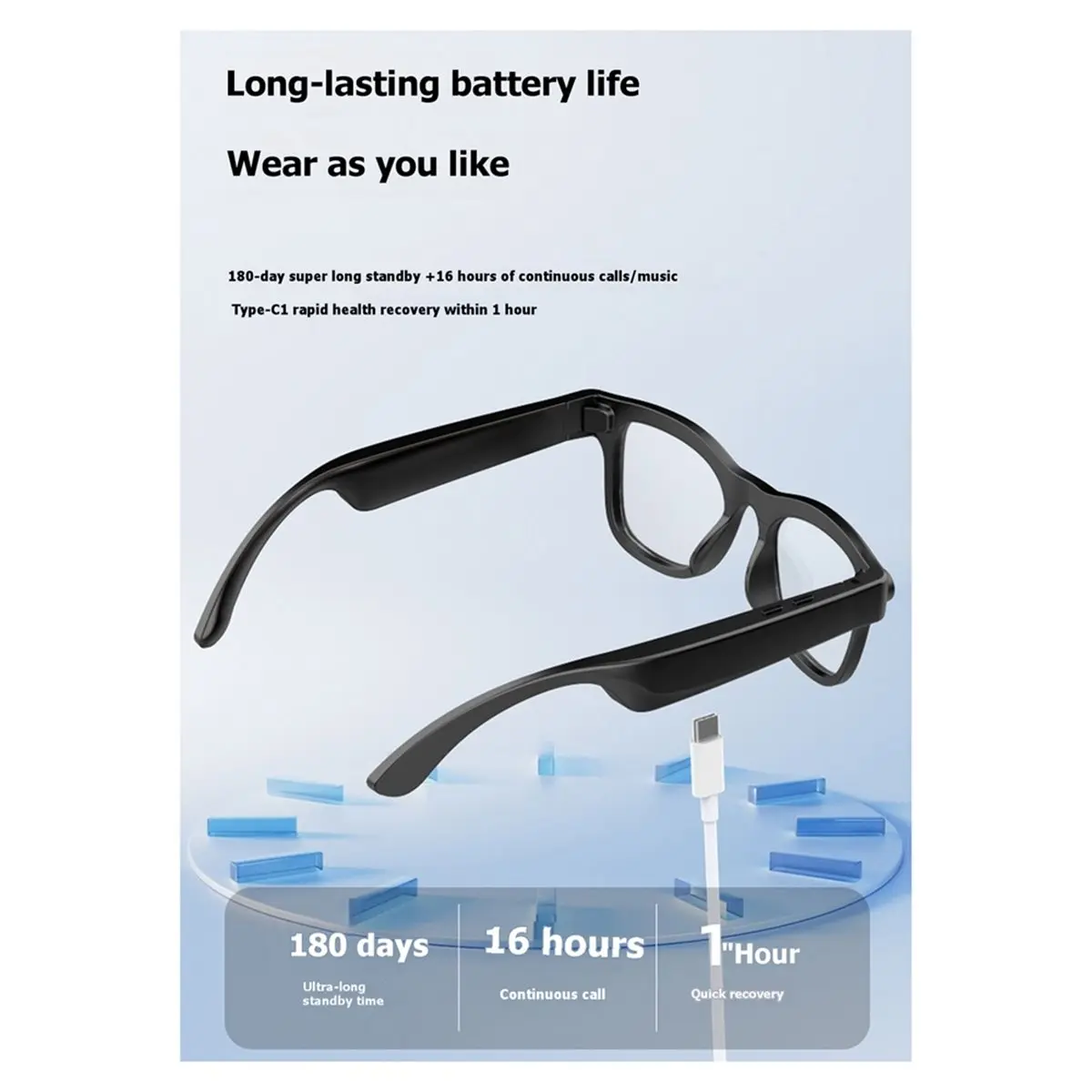 FUA@ 2MP Intelligent AI Glasses HD Camera Video Recording Voice Call Translation Smart Glasses Sunglasses
FUA@ 2MP Intelligent AI Glasses HD Camera Video Recording Voice Call Translation Smart Glasses Sunglasses