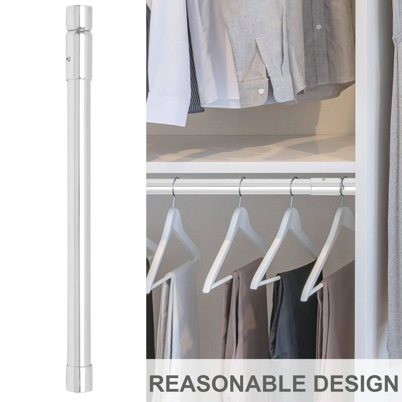 Retractable Wardrobe Rod Clothes Hanging Bar Closet Pulls Out Rod Smooth Silent Closet Clothes Rail Organizer
Retractable Wardrobe Rod Clothes Hanging Bar Closet Pulls Out Rod Smooth Silent Closet Clothes Rail Organizer