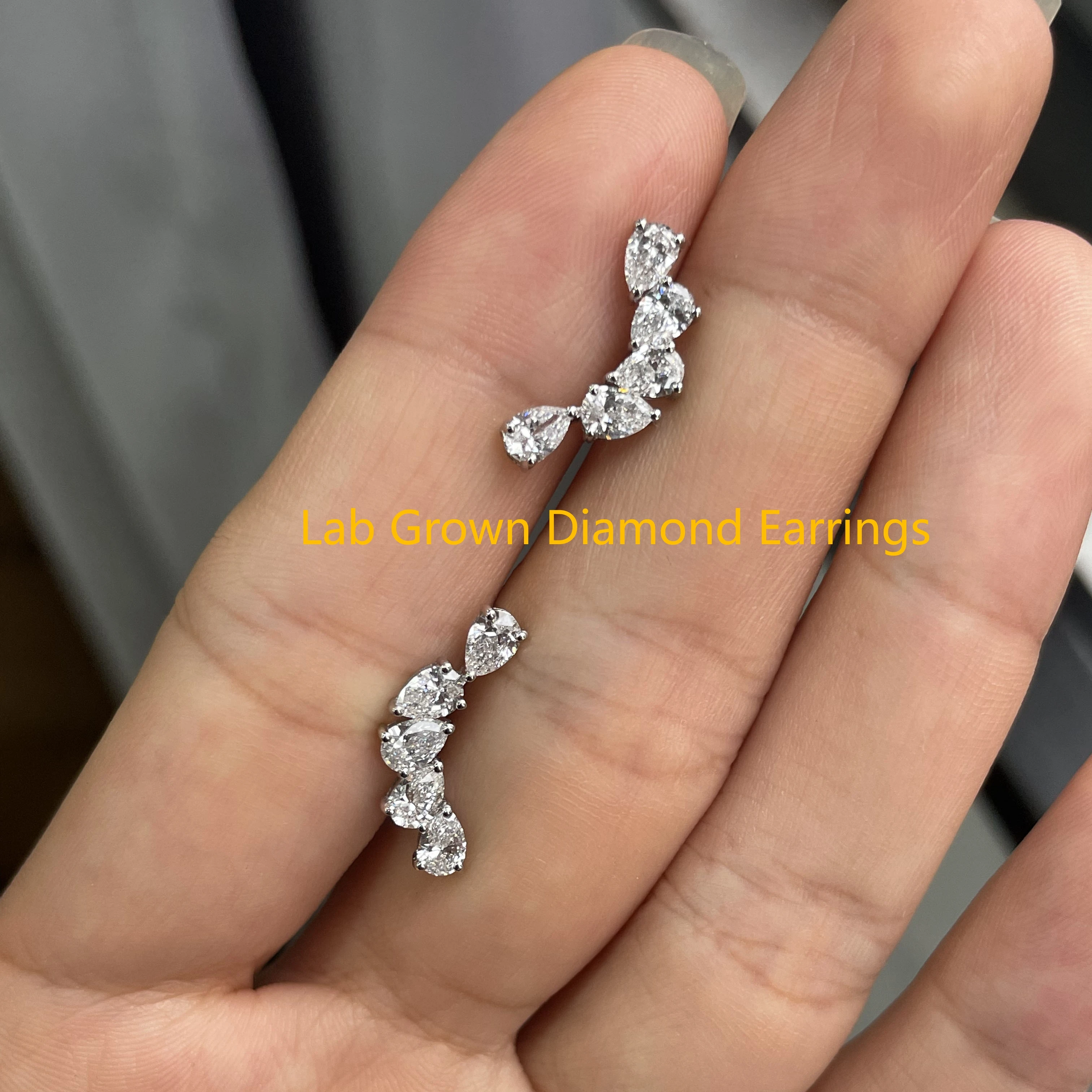 1.2CTW Pear Brilliant Cut CVD HPHT DEF VS-VVS Lab Grown Diamond Stud Earrings For Women in 14k White Gold Fancy Jewelry
1.2CTW Pear Brilliant Cut CVD HPHT DEF VS-VVS Lab Grown Diamond Stud Earrings For Women in 14k White Gold Fancy Jewelry