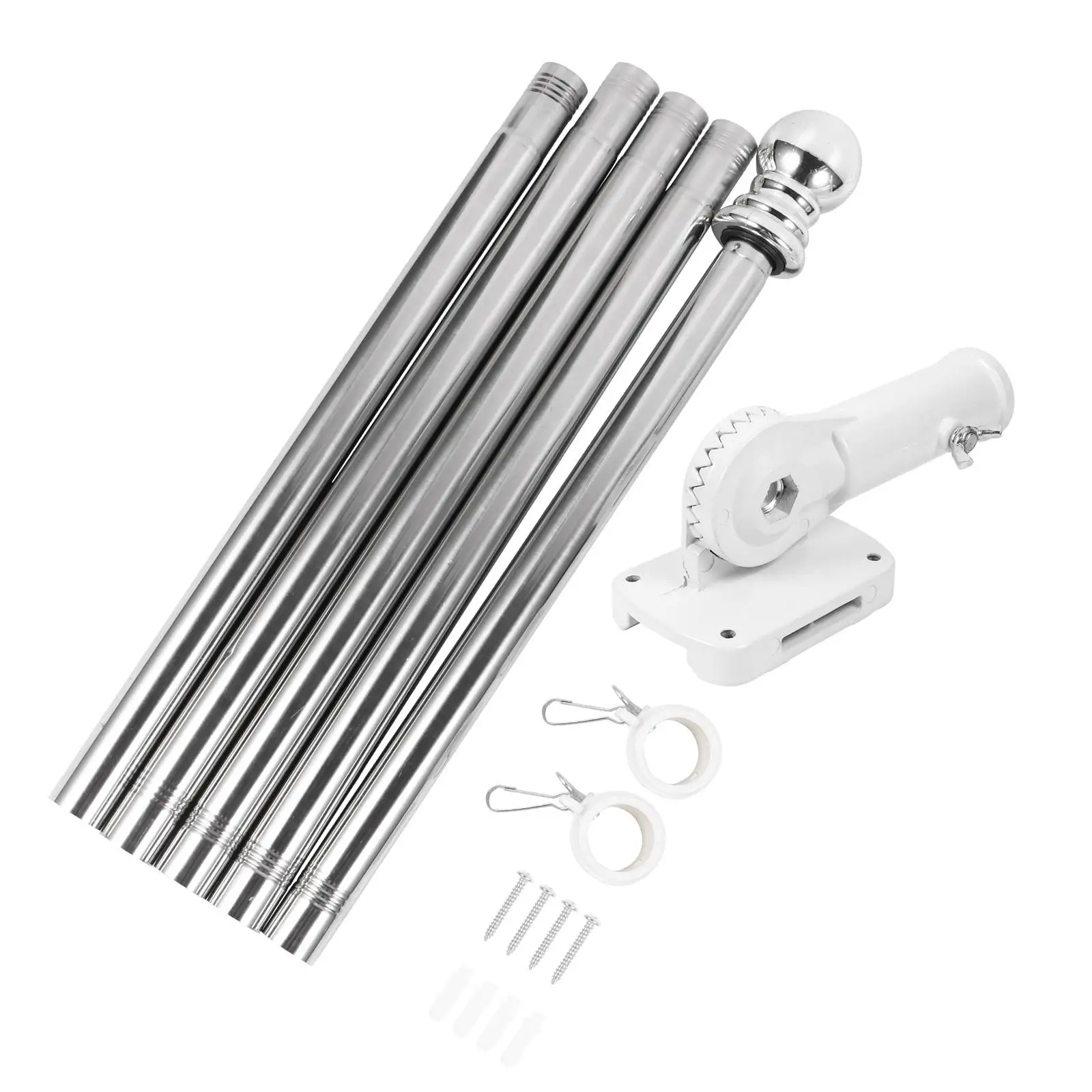 Stainless Steel 1 9M Flagpole Kit Bracket Stand Adjustable Length Wall Yard Roof Truck Use Flag Decor
Stainless Steel 1 9M Flagpole Kit Bracket Stand Adjustable Length Wall Yard Roof Truck Use Flag Decor