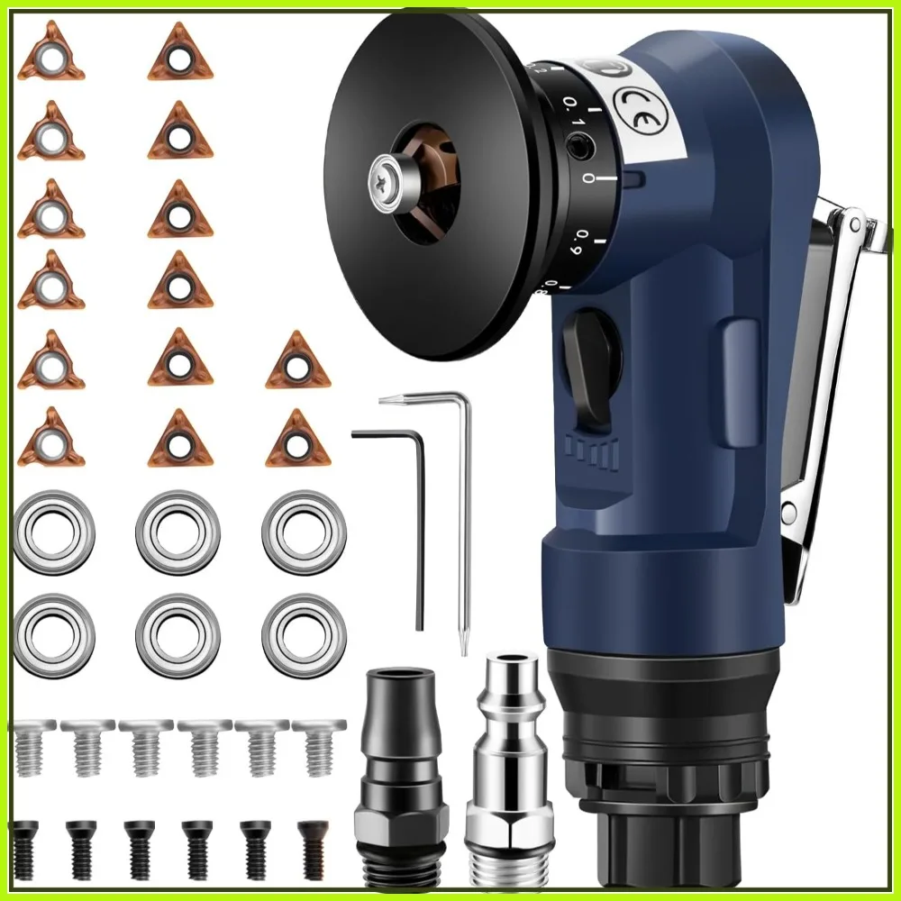 Pneumatic Chamfering Tool, 30000 RPM with 6 Bearings & Screw Kit for Deburring Metal, Wood, PVC
Pneumatic Chamfering Tool, 30000 RPM with 6 Bearings & Screw Kit for Deburring Metal, Wood, PVC