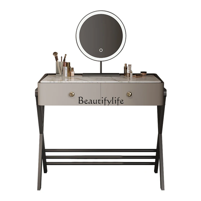 luxury high-end simple saddle leather small apartment solid wood dresser bedside table integrated bedroom storage makeup table
luxury high-end simple saddle leather small apartment solid wood dresser bedside table integrated bedroom storage makeup table