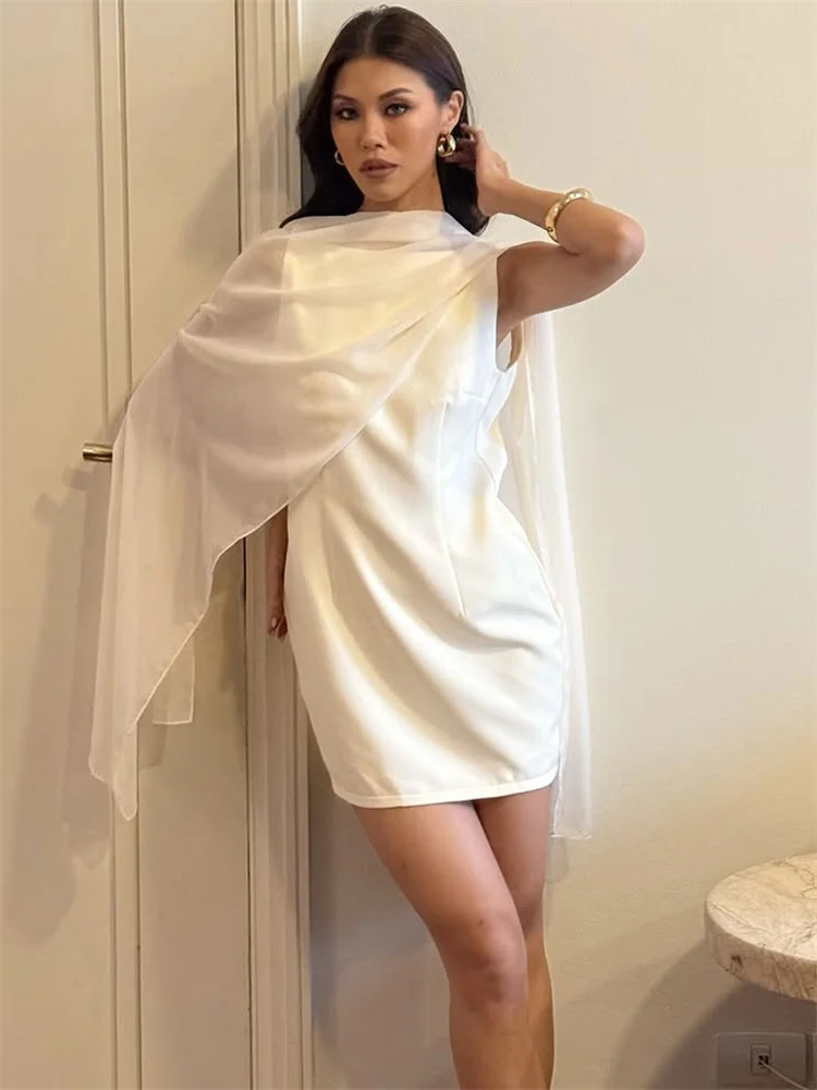 Tossy Fashion Backless Slim MIni Dress Female Solid Sleeveless High Waist Patchwork Elegant Party Dress Women's Bodycon Dress
Tossy Fashion Backless Slim MIni Dress Female Solid Sleeveless High Waist Patchwork Elegant Party Dress Women's Bodycon Dress