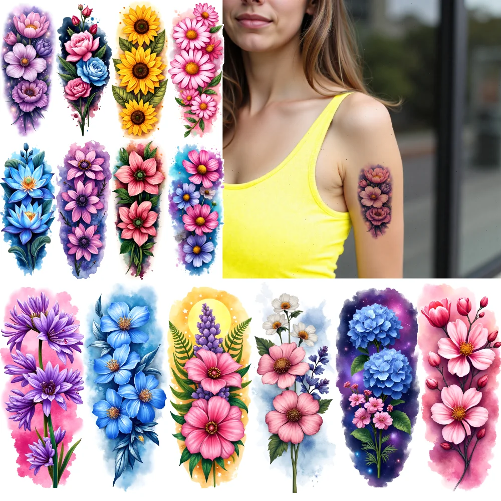 12 шт., временные татуировки с цветочным узором, красочные реалистичные цветочные мотивы, водонепроницаемые долговечные наклейки для тела для бедер, мужчин
12 шт., временные татуировки с цветочным узором, красочные реалистичные цветочные мотивы, водонепроницаемые долговечные наклейки для тела для бедер, мужчин
