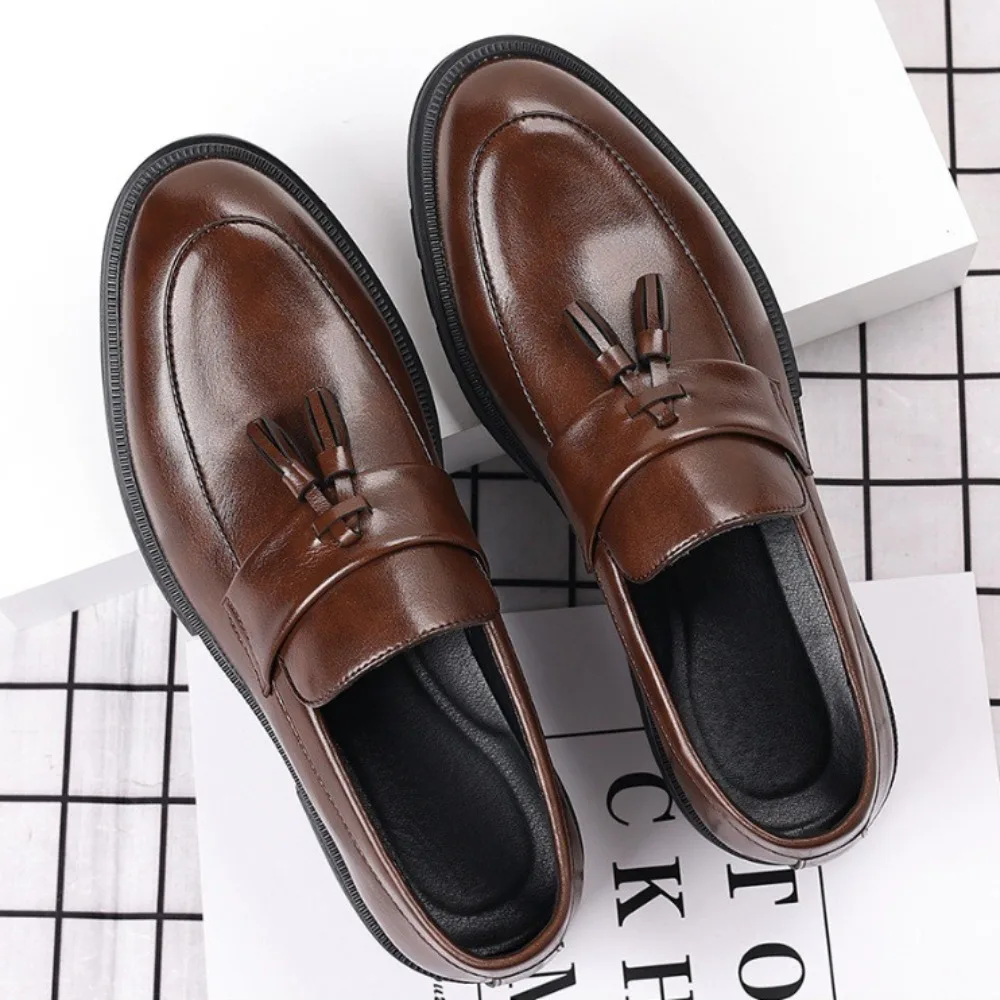 Мокасины, мужские весенне-осенние новые мужские деловые слипоны, повседневная кожаная обувь, мужская кожаная обувь с одной педалью
Мокасины, мужские весенне-осенние новые мужские деловые слипоны, повседневная кожаная обувь, мужская кожаная обувь с одной педалью
