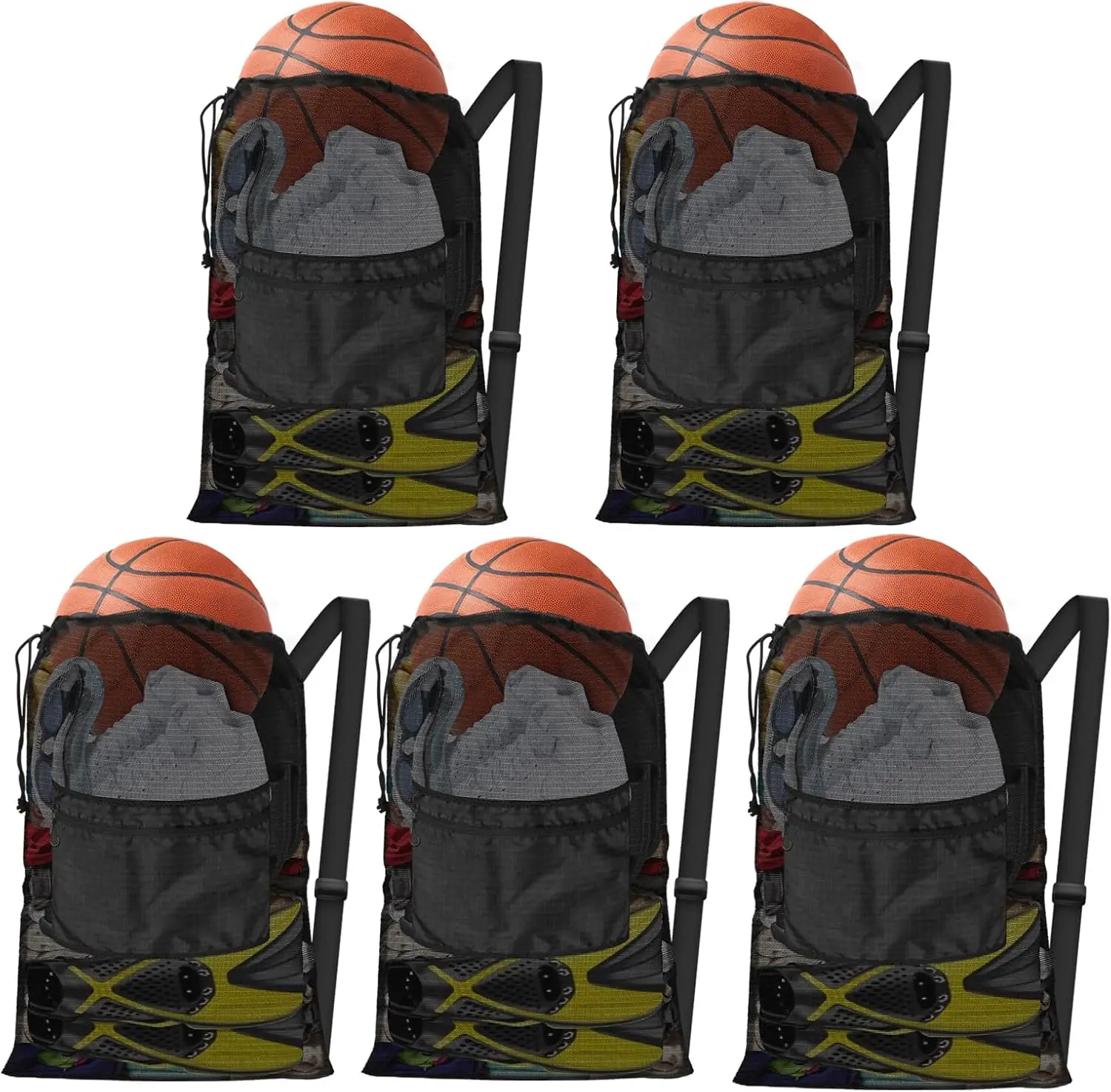 Сверхмощная сетчатая сумка на шнурке с карманом для спортзала, плавания, пляжа и стирки — регулируемые ремни
Сверхмощная сетчатая сумка на шнурке с карманом для спортзала, плавания, пляжа и стирки — регулируемые ремни