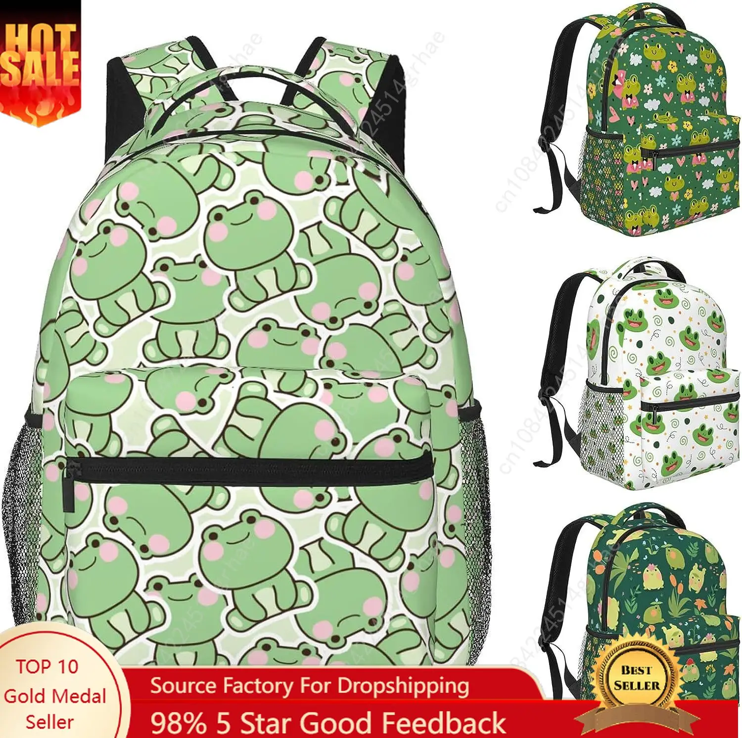Cute Frog Print Backpack Large Capacity Laptop Bags Waterproof Lightweight Frog Accessories for Work Travel Bag Frogs Stuff 
Cute Frog Print Backpack Large Capacity Laptop Bags Waterproof Lightweight Frog Accessories for Work Travel Bag Frogs Stuff