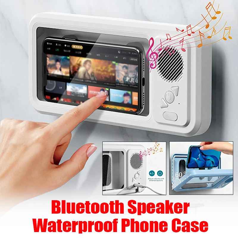 Bluetooth Speaker Waterproof Phone Box with Touchscreen Phone Case TV Stand Mobile Phone Holder 360° Rotation Touch Screen
Bluetooth Speaker Waterproof Phone Box with Touchscreen Phone Case TV Stand Mobile Phone Holder 360° Rotation Touch Screen