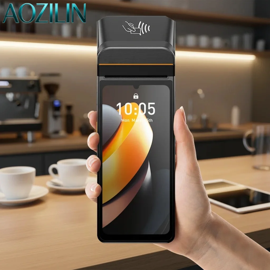 AOZILIN V3 Handheld POS Terminal, 6.75" HD+ IPS, NFC Reader, 4G WiFi, SDK for Software Development, All-in-One Cash Register
AOZILIN V3 Handheld POS Terminal, 6.75" HD+ IPS, NFC Reader, 4G WiFi, SDK for Software Development, All-in-One Cash Register