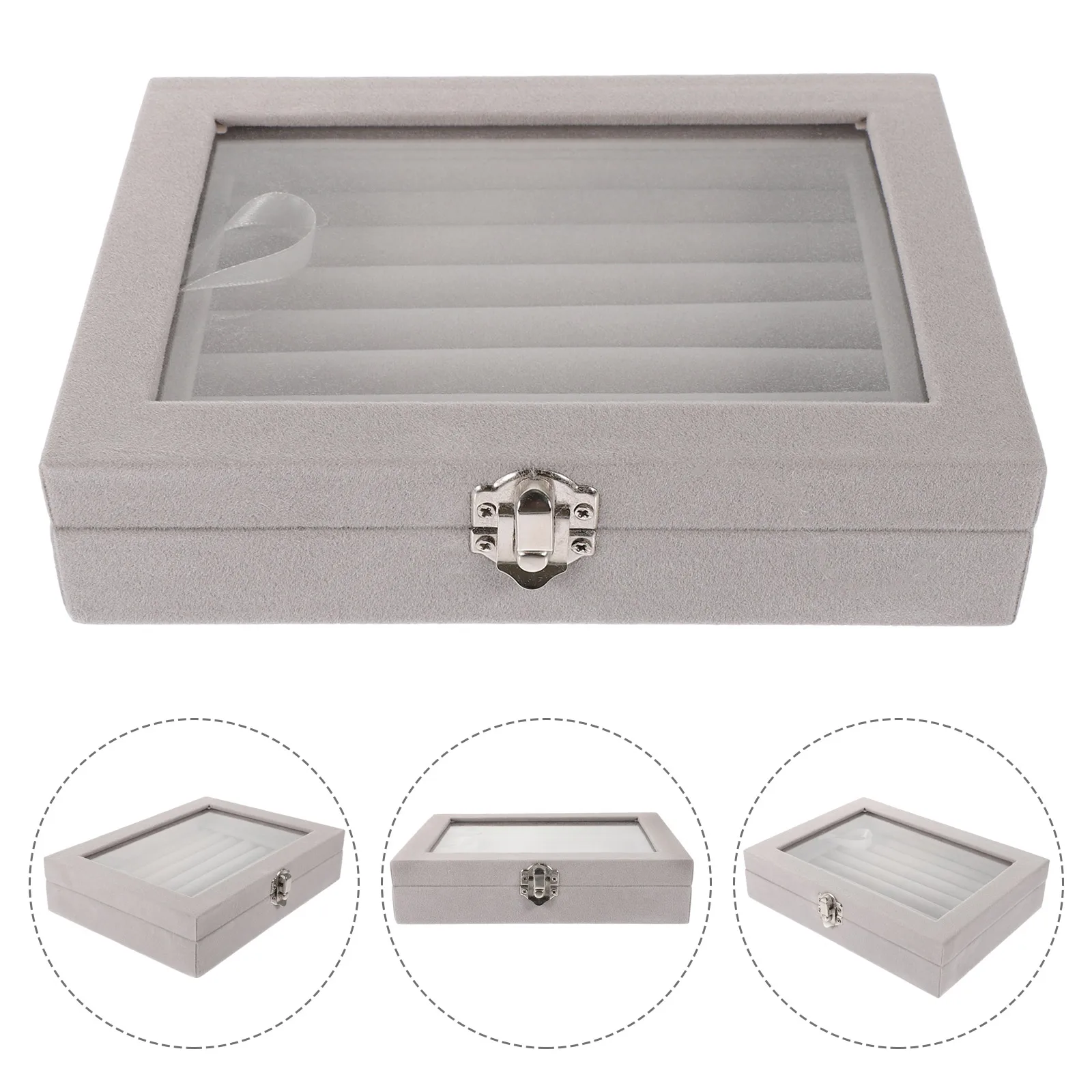 Transparent Jewelry Storage Box Earring Display Organizer Multi-Slots Ring Necklace Bracelet Case Multifunctional Portable
Transparent Jewelry Storage Box Earring Display Organizer Multi-Slots Ring Necklace Bracelet Case Multifunctional Portable