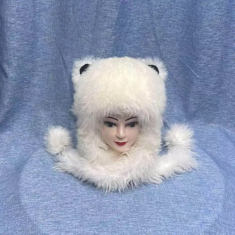 Fashionable Winter Warm Real Fur Wool Ear-Protecting Hat Scarf Hat New Arrival Stylish Accessory for Cold Weather
Fashionable Winter Warm Real Fur Wool Ear-Protecting Hat Scarf Hat New Arrival Stylish Accessory for Cold Weather