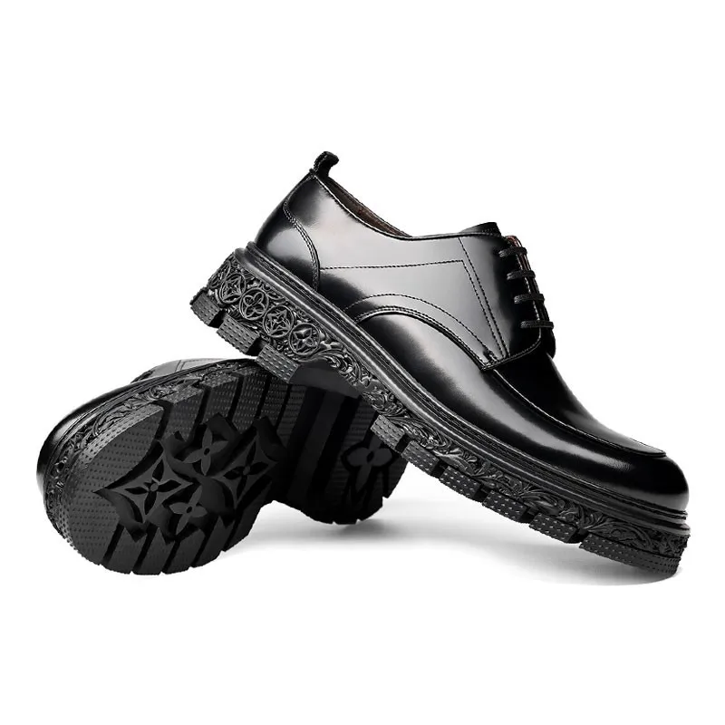 Men's Cowhide Men's Shoes with Thick Soles and Large Toe Tie Up Casual Leather Shoes Men's Fashion Trend and Personality Trend
Men's Cowhide Men's Shoes with Thick Soles and Large Toe Tie Up Casual Leather Shoes Men's Fashion Trend and Personality Trend