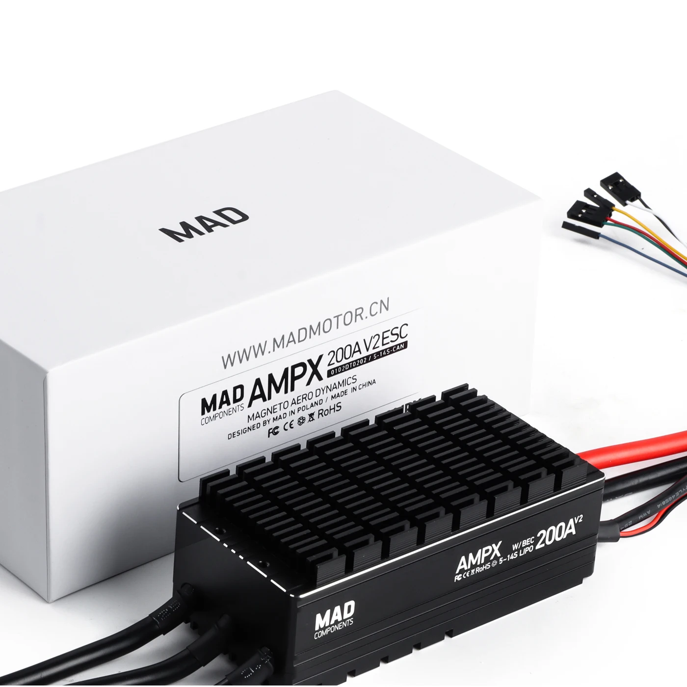 ATV AMPX 200A 5-14S Multirotor Remote Control 200 Drone Speed Controller For Drone Motor
ATV AMPX 200A 5-14S Multirotor Remote Control 200 Drone Speed Controller For Drone Motor