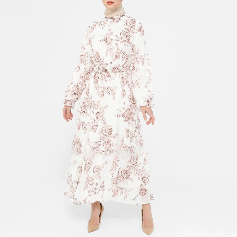 Islamic Clothing 2022 Elegant Print Maxi Dresses Women Wood Ear O-collar Long Sleeve Robe Gowns Slim Patch Design Muslim Fashion
Islamic Clothing 2022 Elegant Print Maxi Dresses Women Wood Ear O-collar Long Sleeve Robe Gowns Slim Patch Design Muslim Fashion