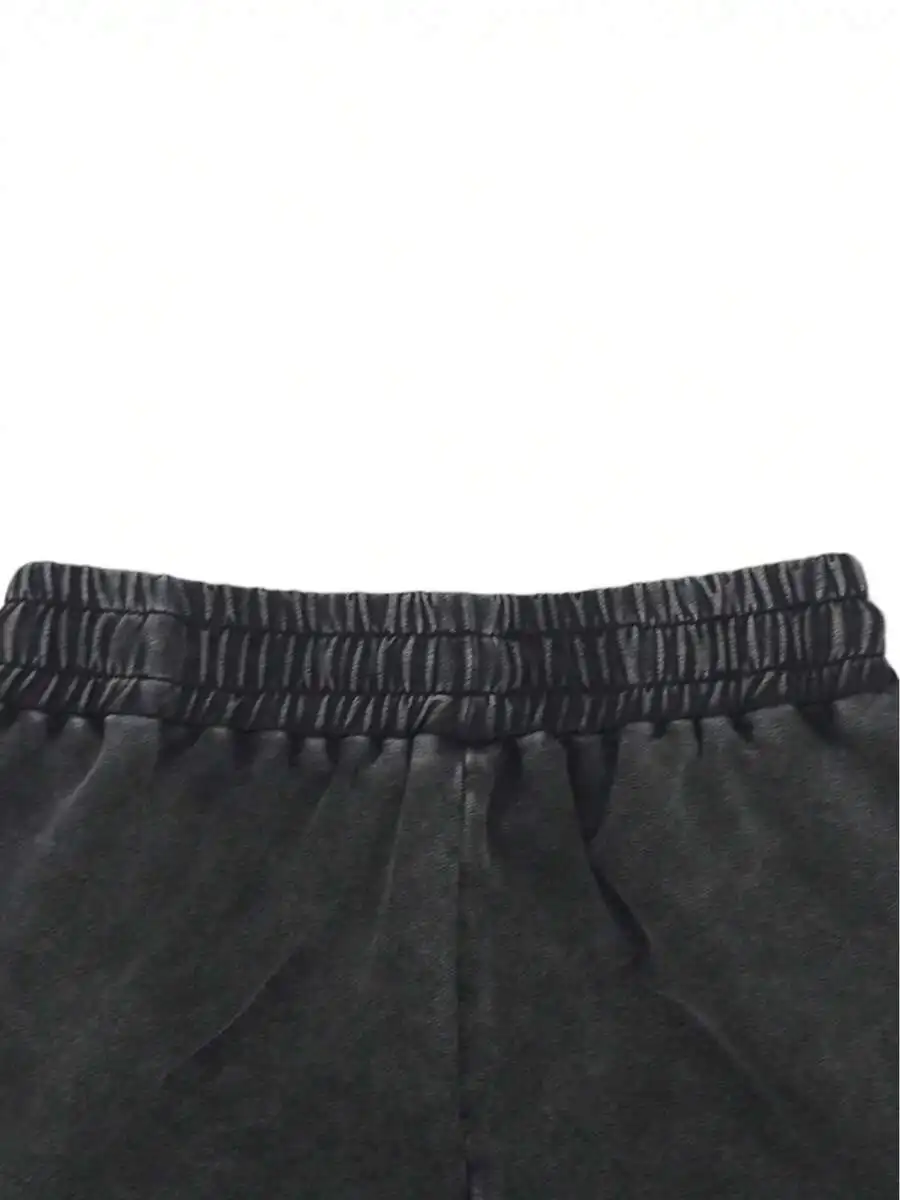 Women Washed Vintage Distressed Short Pants Elastic Waist Drawstring Casual Knit Shorts Summer
Women Washed Vintage Distressed Short Pants Elastic Waist Drawstring Casual Knit Shorts Summer