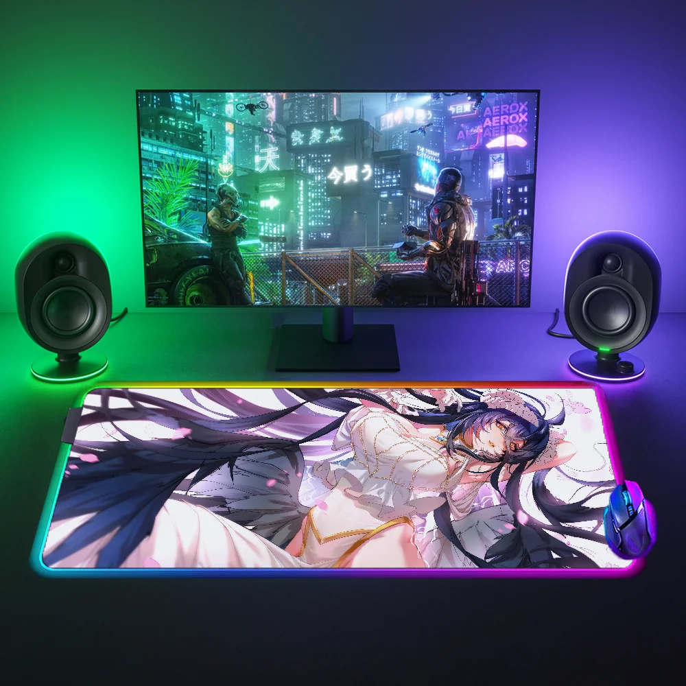 Anime Mouse Pad Rgb LED Backlit Pc Accessories Lord Albedo Deskmat Gaming Mouse Mat Mause Pad Gamer Mousepad Mats Pads Carpet
Anime Mouse Pad Rgb LED Backlit Pc Accessories Lord Albedo Deskmat Gaming Mouse Mat Mause Pad Gamer Mousepad Mats Pads Carpet