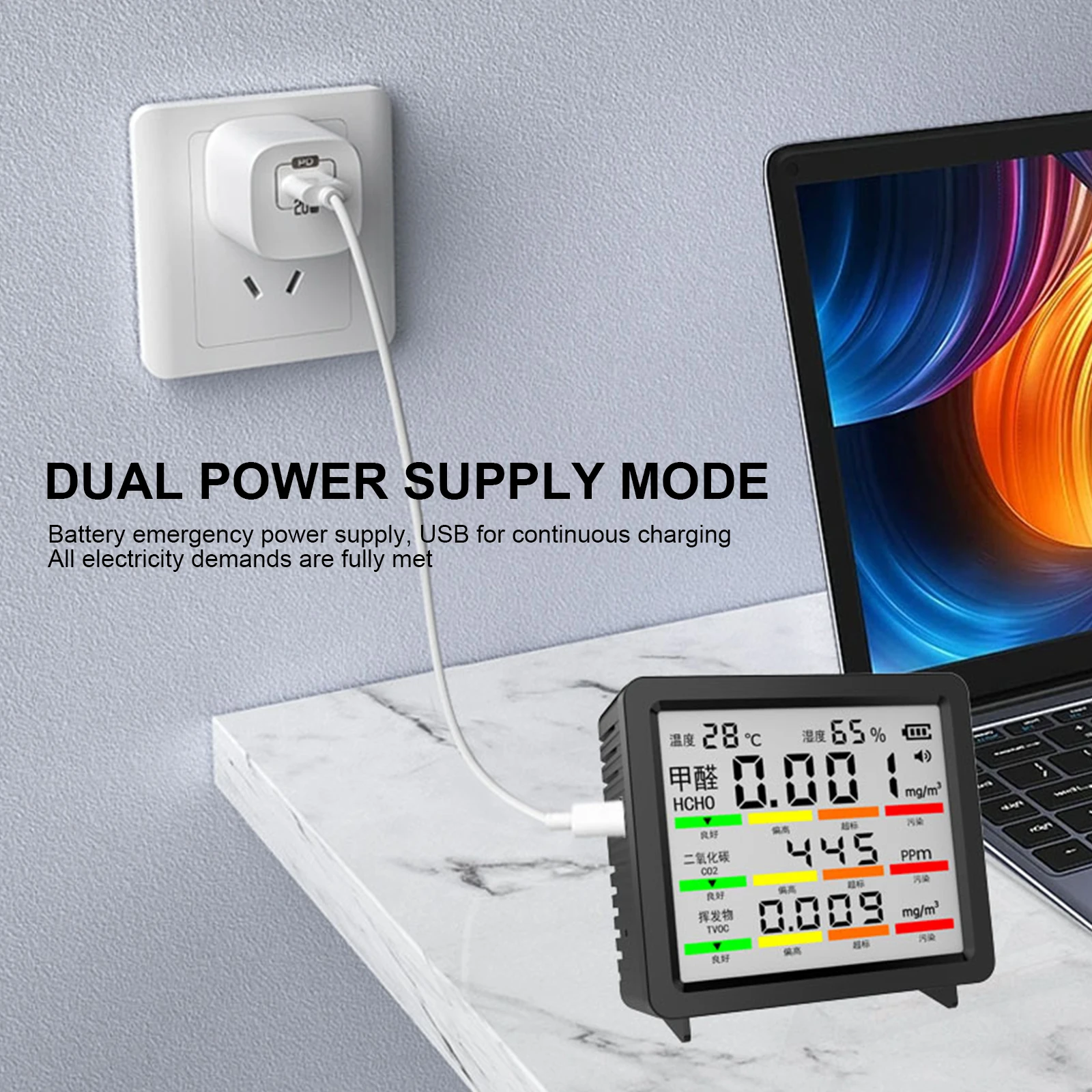 Детектор качества воздуха: портативный монитор CO2, TVOC, температуры и влажности для дома, автомобилей, растений и домашних животных
Детектор качества воздуха: портативный монитор CO2, TVOC, температуры и влажности для дома, автомобилей, растений и домашних животных