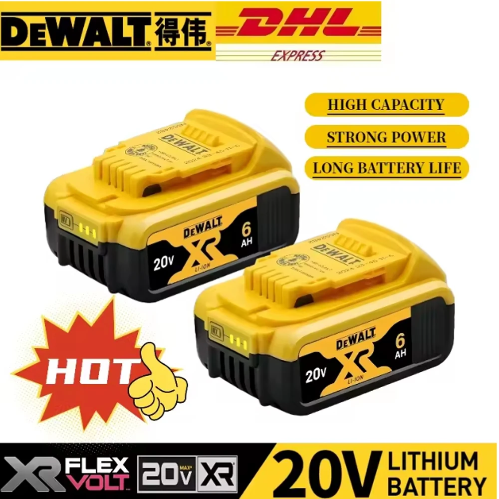 100% Original 20V 6.0Ah MAX Battery Power Tool Replacement for DeWalt DCB184 DCB181 DCB182 DCB200 20V 6A 18Volt 20v Battery.
100% Original 20V 6.0Ah MAX Battery Power Tool Replacement for DeWalt DCB184 DCB181 DCB182 DCB200 20V 6A 18Volt 20v Battery.