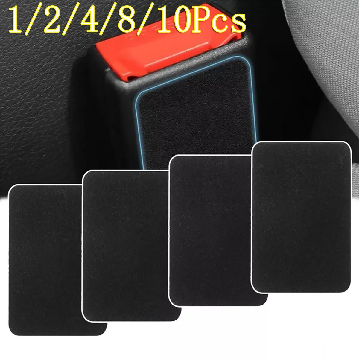 2/4/8/10Pcs Car Seatbelt Buckle Sticker Anti-Collision Pads Safety Belt Anti-Noise Lock Safety Protector Accessory Black Cover
2/4/8/10Pcs Car Seatbelt Buckle Sticker Anti-Collision Pads Safety Belt Anti-Noise Lock Safety Protector Accessory Black Cover