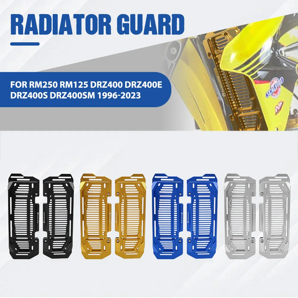 Motocycle Grille Cover Protection Radiator Guards Protector For Suzuki RM250 RM125 DRZ400 DRZ400E DRZ400S DRZ400SM 1996-2023
Motocycle Grille Cover Protection Radiator Guards Protector For Suzuki RM250 RM125 DRZ400 DRZ400E DRZ400S DRZ400SM 1996-2023