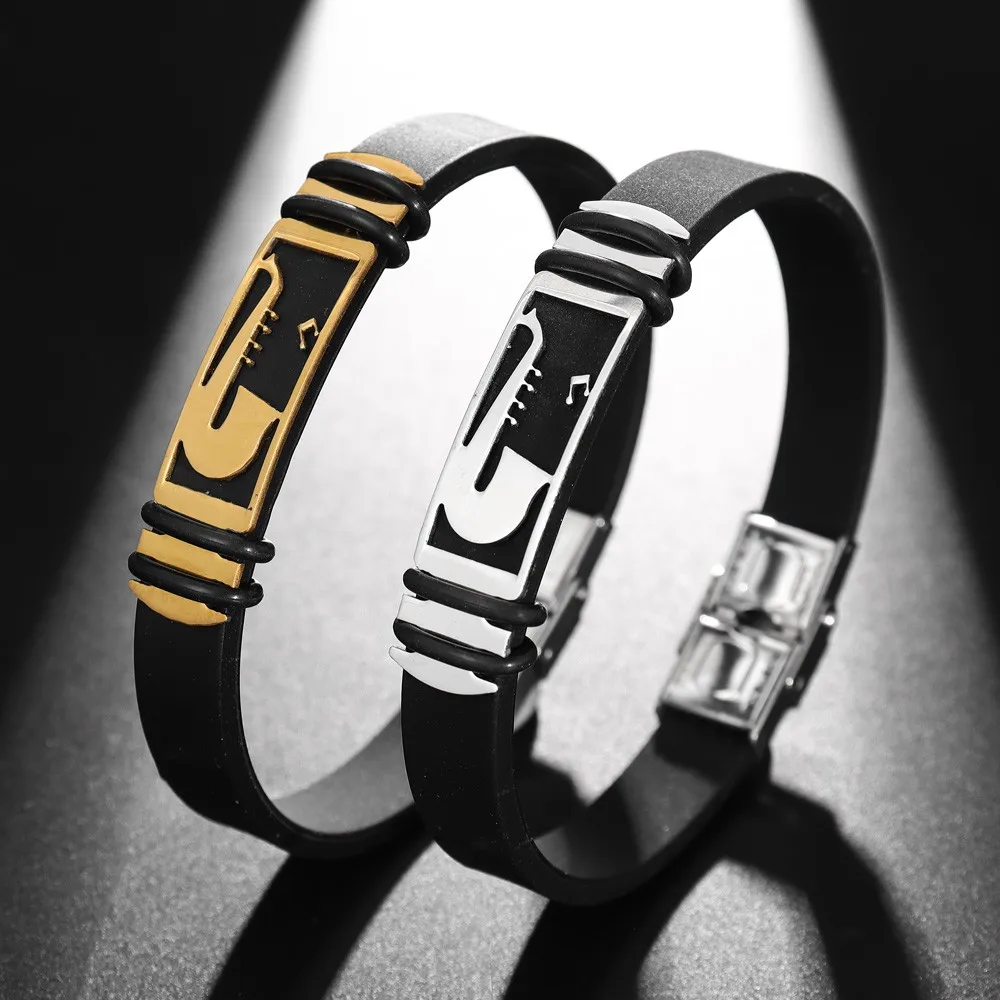 New Simple Metal Instrument Sax Silicone Bracelet Fashion Men's High Quality Silicone Bracelet Gift Wholesale
New Simple Metal Instrument Sax Silicone Bracelet Fashion Men's High Quality Silicone Bracelet Gift Wholesale