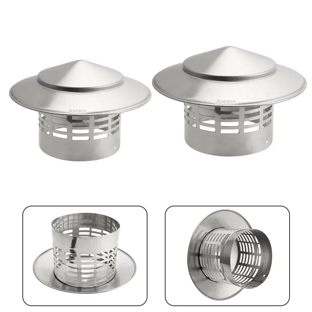75/110/160/200mm Stainles Steel Chimney Cap For Exterior Wall Roof Pipe Exhaust Vent Chimney Exhaust Hood Air Outlet Chimney Cap
75/110/160/200mm Stainles Steel Chimney Cap For Exterior Wall Roof Pipe Exhaust Vent Chimney Exhaust Hood Air Outlet Chimney Cap
