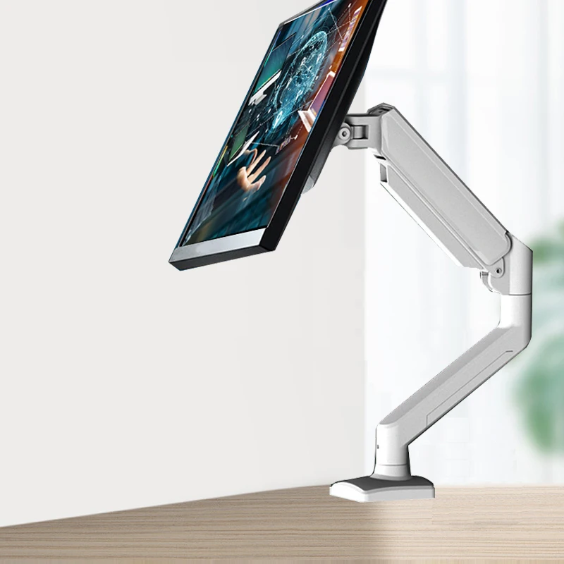 D-MOUNT DF-8 2-9kg Long arm gas spring 17"-30" monitor computer desktop stand white black 360 rotate swivel pivot clamp hole
D-MOUNT DF-8 2-9kg Long arm gas spring 17"-30" monitor computer desktop stand white black 360 rotate swivel pivot clamp hole