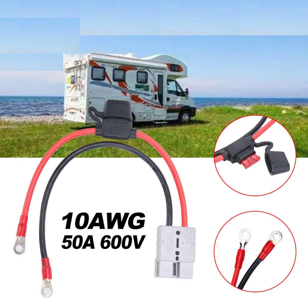 50 А для подключения к наконечнику Anderson, разъем M8 для зарядки аккумулятора, водонепроницаемый кабель для электромобиля 
50 А для подключения к наконечнику Anderson, разъем M8 для зарядки аккумулятора, водонепроницаемый кабель для электромобиля