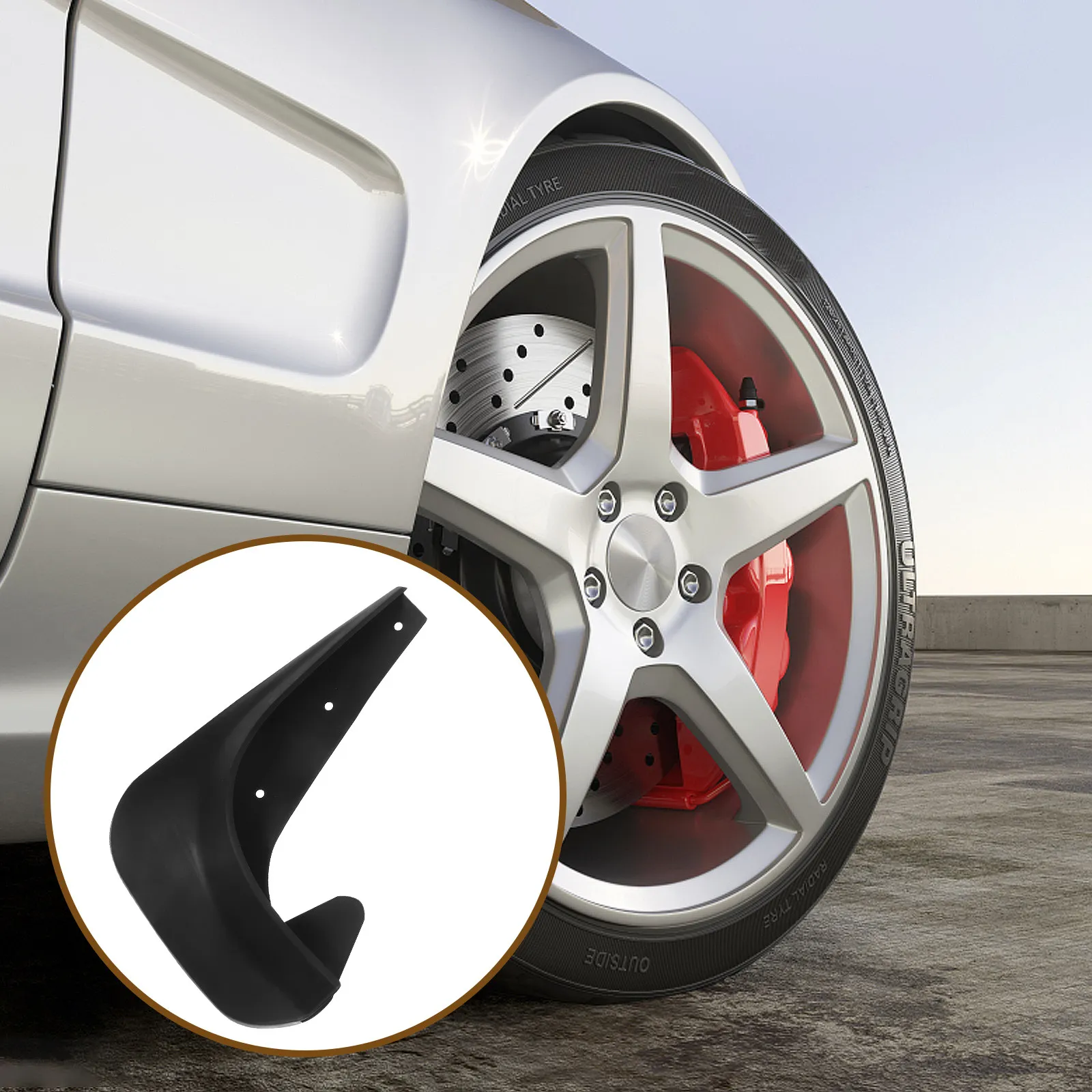 4Pcs Heavy-Duty Plastic Mud Flaps for Car Wheel Splash Guard Pre-Drilled Easy Install All-Weather Protection Car Exterior
4Pcs Heavy-Duty Plastic Mud Flaps for Car Wheel Splash Guard Pre-Drilled Easy Install All-Weather Protection Car Exterior