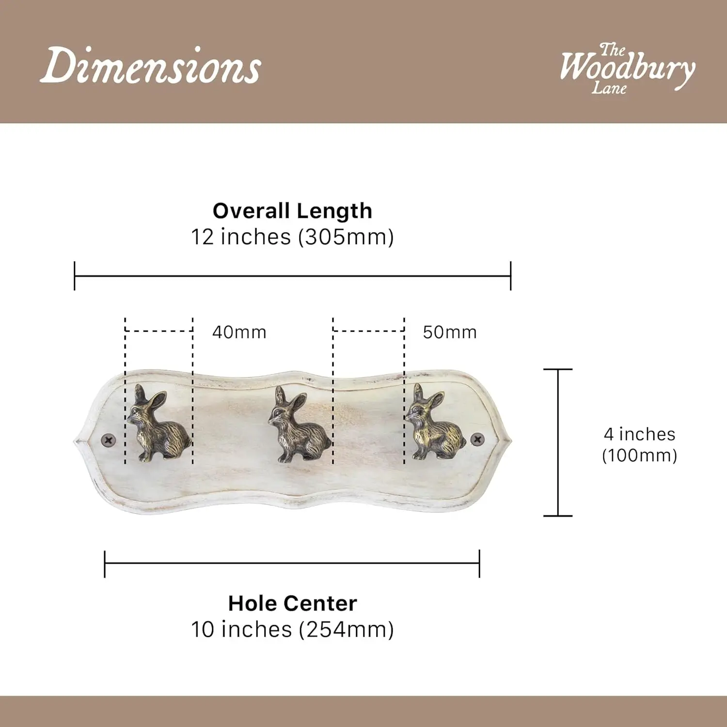 Rustic Wall Mounted Coat Rack with 3 Antique Brass Rabbit Hooks – Distressed White Wood Base, Hook Rail for Hats, Coats
Rustic Wall Mounted Coat Rack with 3 Antique Brass Rabbit Hooks – Distressed White Wood Base, Hook Rail for Hats, Coats