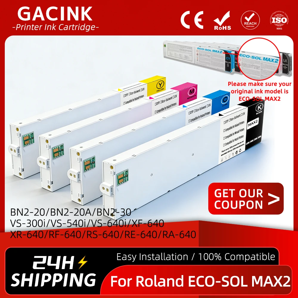 For Roland ECO-SOL MAX2 ESL4 Ink Cartridge For BN2-20/BN2-30/VS-300i/VS-540i/VS-640i/XF-640/XR-640/RF-640/RS-640/RE-640/RA-640
For Roland ECO-SOL MAX2 ESL4 Ink Cartridge For BN2-20/BN2-30/VS-300i/VS-540i/VS-640i/XF-640/XR-640/RF-640/RS-640/RE-640/RA-640