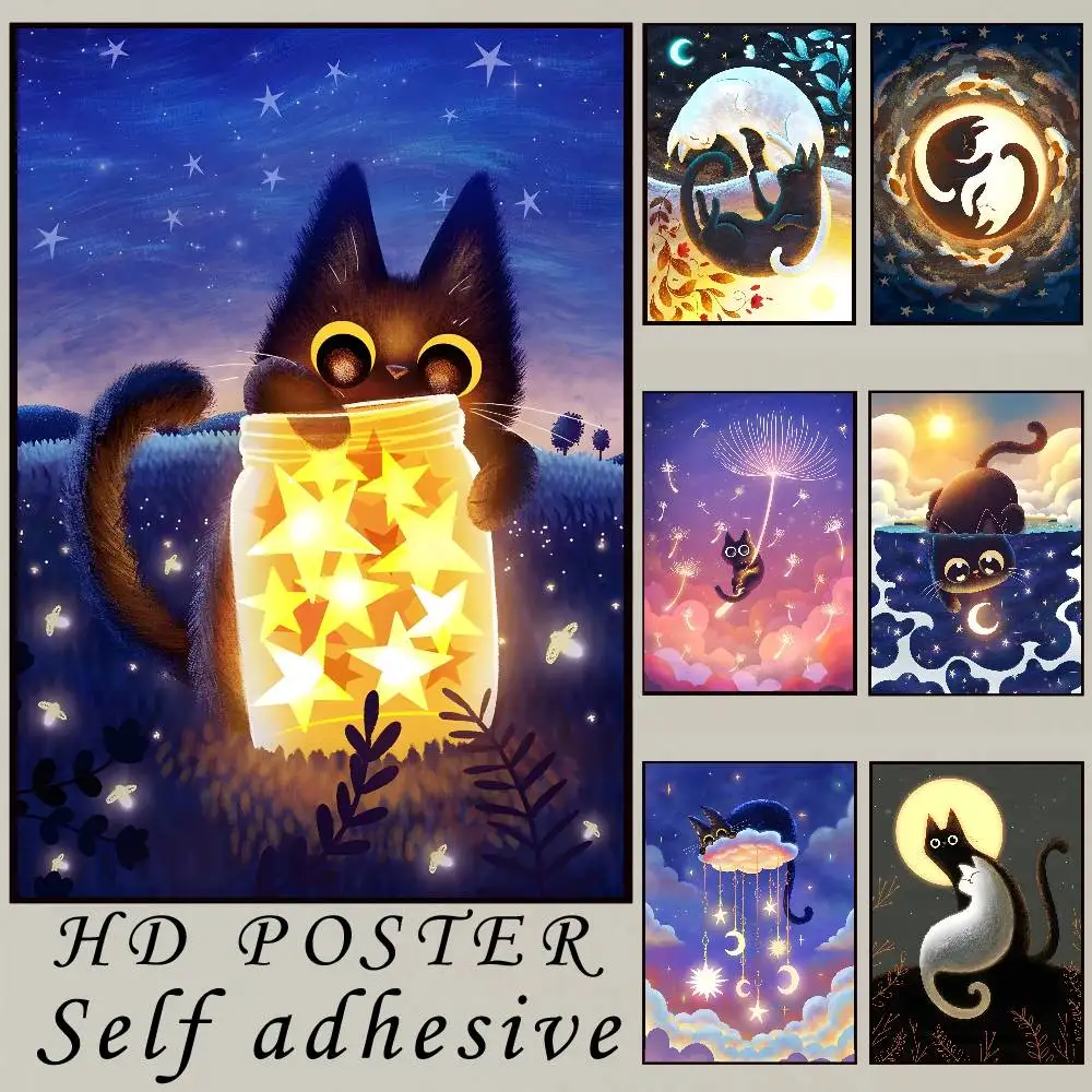 Fantastic Cats Art Poster Waterproof HD Art Wall Decal Self-Adhesive Print. Aesthetic Home Room Decor for Living Room Bedroom Ba
Fantastic Cats Art Poster Waterproof HD Art Wall Decal Self-Adhesive Print. Aesthetic Home Room Decor for Living Room Bedroom Ba