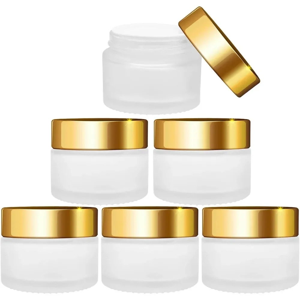 10PCS Frosted Glass Jar with Gold Lid Empty Refillable Cosmetic Container Bottles for Eye Face Cream Foundation Lotion Container
10PCS Frosted Glass Jar with Gold Lid Empty Refillable Cosmetic Container Bottles for Eye Face Cream Foundation Lotion Container
