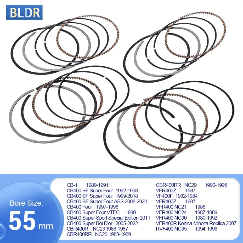 55mm Piston Rings for Honda CB-1 CB400 SF Super Four ABS CB 400 Super CBR400R NC23 CBR400RR NC23 NC29 VFR400Z NC21 NC24 NC30
55mm Piston Rings for Honda CB-1 CB400 SF Super Four ABS CB 400 Super CBR400R NC23 CBR400RR NC23 NC29 VFR400Z NC21 NC24 NC30