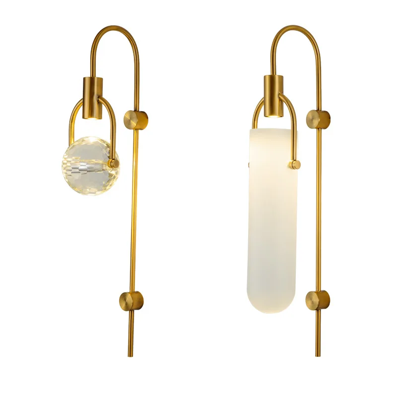 Nordic Light Luxury Wall Lamp Long Bedroom Bedside Golden Simple Creative Living Room Luxury Crystal Background Light Fixtures
Nordic Light Luxury Wall Lamp Long Bedroom Bedside Golden Simple Creative Living Room Luxury Crystal Background Light Fixtures