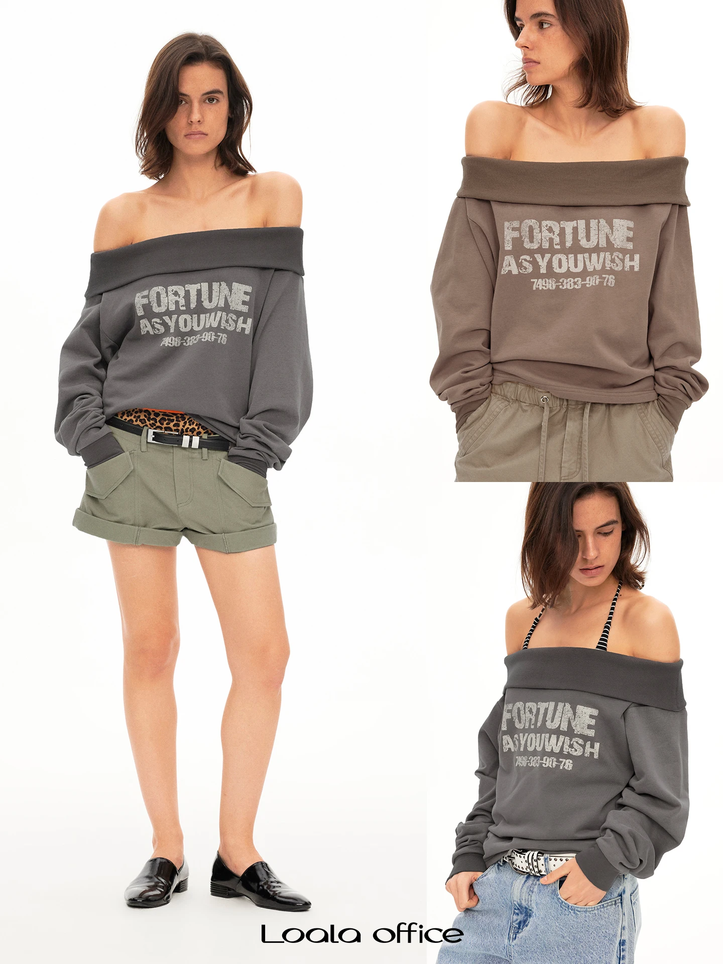 Loala Office American Style Loose Fit T-Shirt One Shoulder Drop Shoulder Drapey Feel Vintage Cotton Polyester Blend Long Slee...
Loala Office American Style Loose Fit T-Shirt One Shoulder Drop Shoulder Drapey Feel Vintage Cotton Polyester Blend Long Slee...