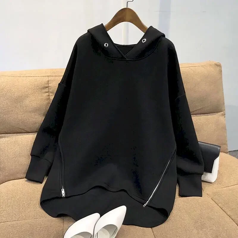 Oversized Hoodies Women Autumn Trendy Hooded Pullover Coat Korean Style Loose Long-sleeved Zipper Thin Hoodie Fashion Casual Top
Oversized Hoodies Women Autumn Trendy Hooded Pullover Coat Korean Style Loose Long-sleeved Zipper Thin Hoodie Fashion Casual Top