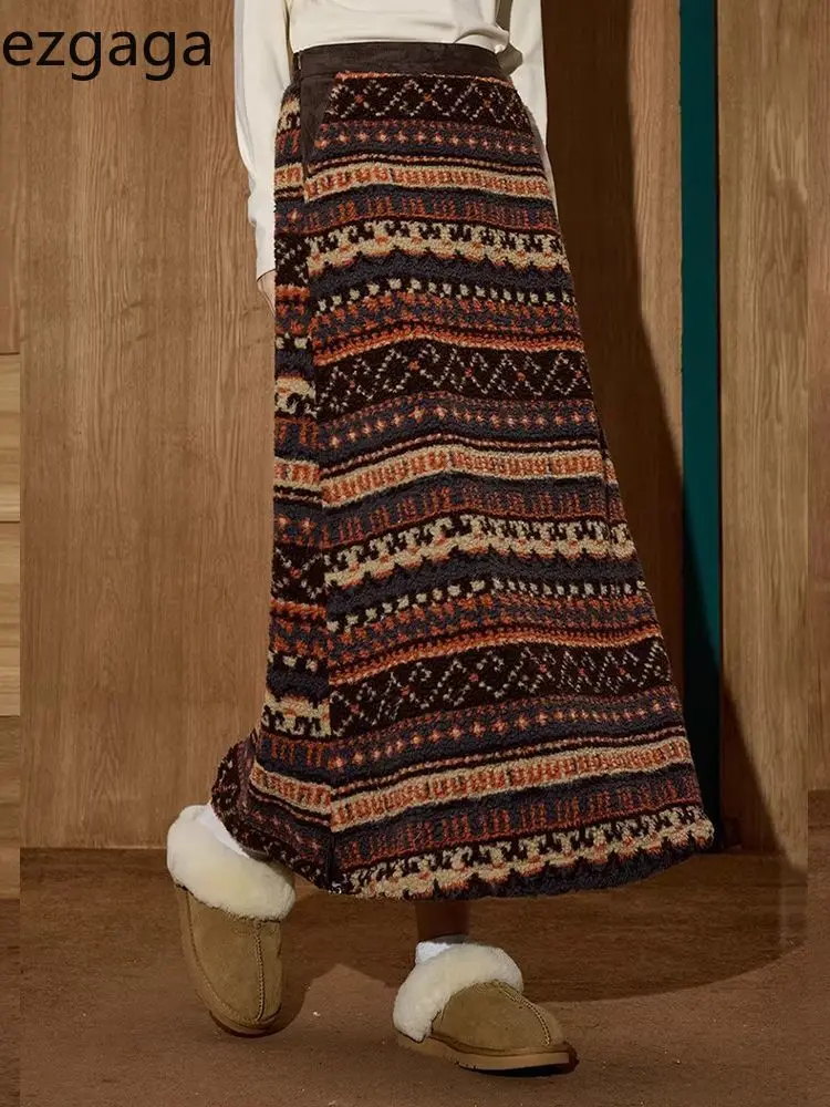 Ezgaga юбки женские винтажные осенне-зимние эластичные с высокой талией на шнурке милые элегантные модные длинные юбки женские повседневные
Ezgaga юбки женские винтажные осенне-зимние эластичные с высокой талией на шнурке милые элегантные модные длинные юбки женские повседневные