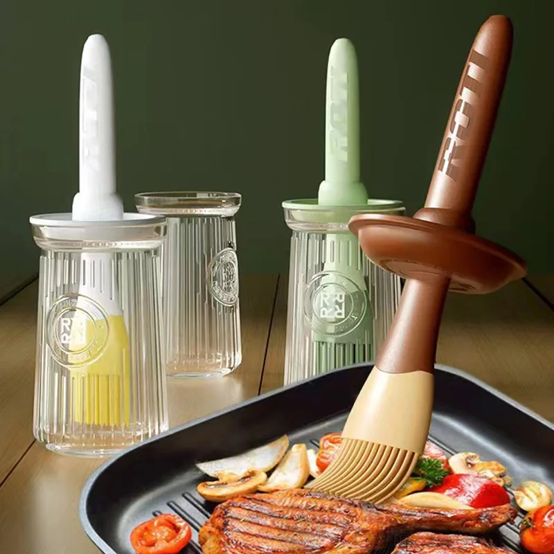 Silicone Brush Baking Set High-temperature Resistant Food Oil Brush Detachable Barbecue Tool Home Kitchen Oil Bottle with Handle
Silicone Brush Baking Set High-temperature Resistant Food Oil Brush Detachable Barbecue Tool Home Kitchen Oil Bottle with Handle