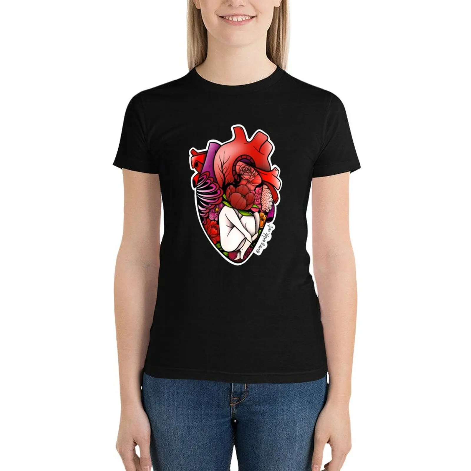 Anatomical Heart Tattoo Style Badge Design T-Shirt cute clothes summer tops Short sleeve tee Women t-shirts
Anatomical Heart Tattoo Style Badge Design T-Shirt cute clothes summer tops Short sleeve tee Women t-shirts