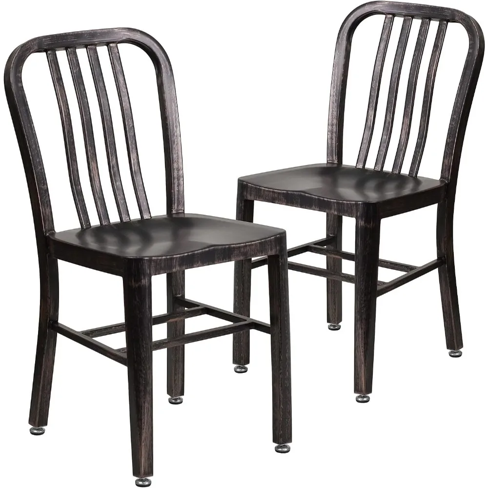 Gael Commercial Grade 2 Pack Black-Antique Gold Metal Indoor-Outdoor Chair
Gael Commercial Grade 2 Pack Black-Antique Gold Metal Indoor-Outdoor Chair